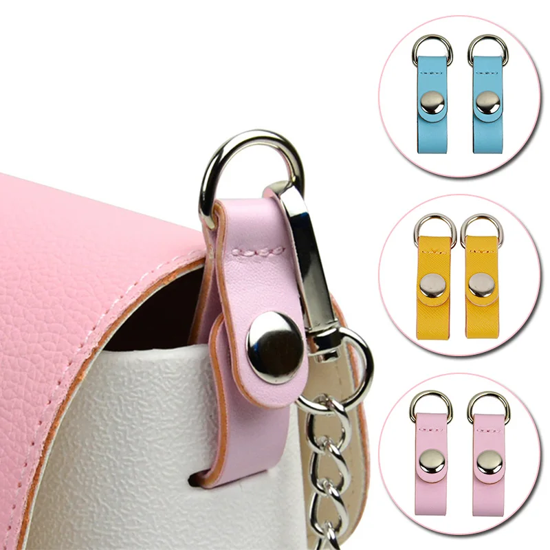 Top Trends: O Bag Shoulder Straps Clip Closures Attachment For Flat Handles Colorful Attachment Clips PU Leather Metal Hook Clip Bag Buckles Shoppable Styles