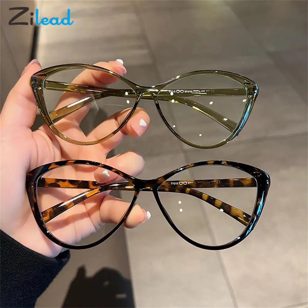 Top Trends: Zilead New Fashion Vintage Myopia Nearsighted Eyeglasses Women Anti Blue Light Myopia Cat Eye Eyewear Unique Classic Glasses 0-4 Shoppable Styles