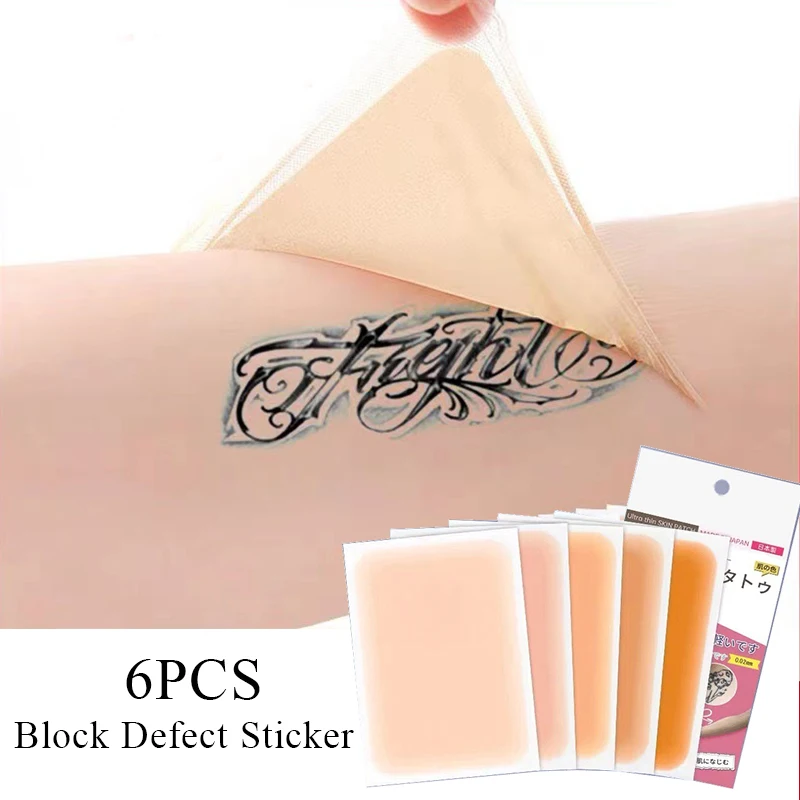 Top Trends: New 6PCS Tattoo Cover Up Skin Color Scar Concealer Sticker Portable Flaw Birthmark Concealing Waterproof Beauty Cosmetic Tools Shoppable Styles