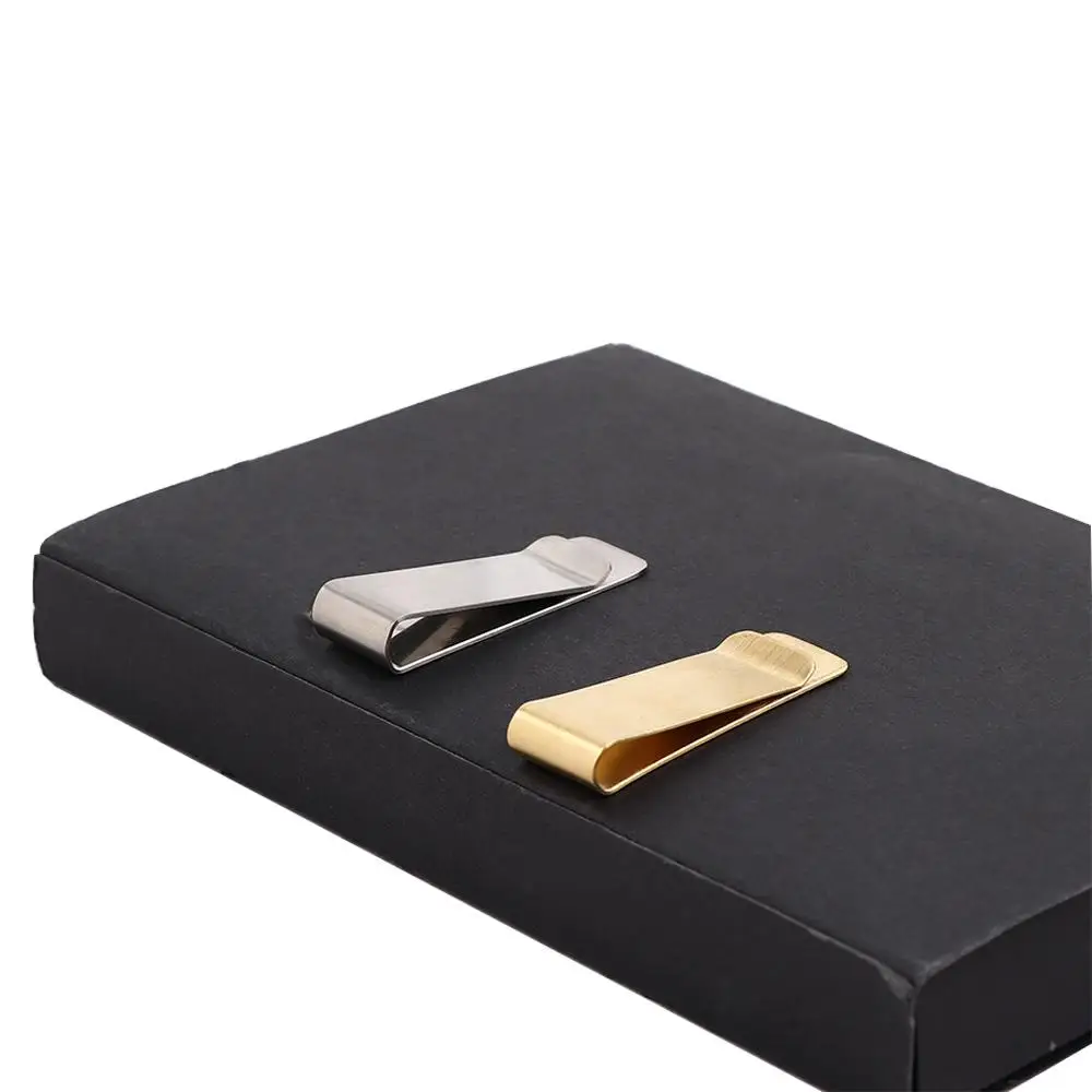 Top Trends: Fashion Chic Silver Metal Clamp Banknote Holder Money Metal Holder Gold Color Credit Card ID Clips Cash Clamp Wallet Money Clip Shoppable Styles