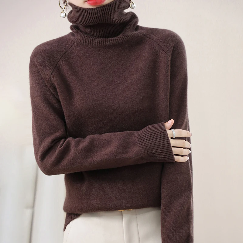 Top Trends: 2022 New Autumn Winter Women&#039;s Sweater Turtleneck Cashmere Pullovers Long Sleeve Casual Basic Femme Sweater Shoppable Styles