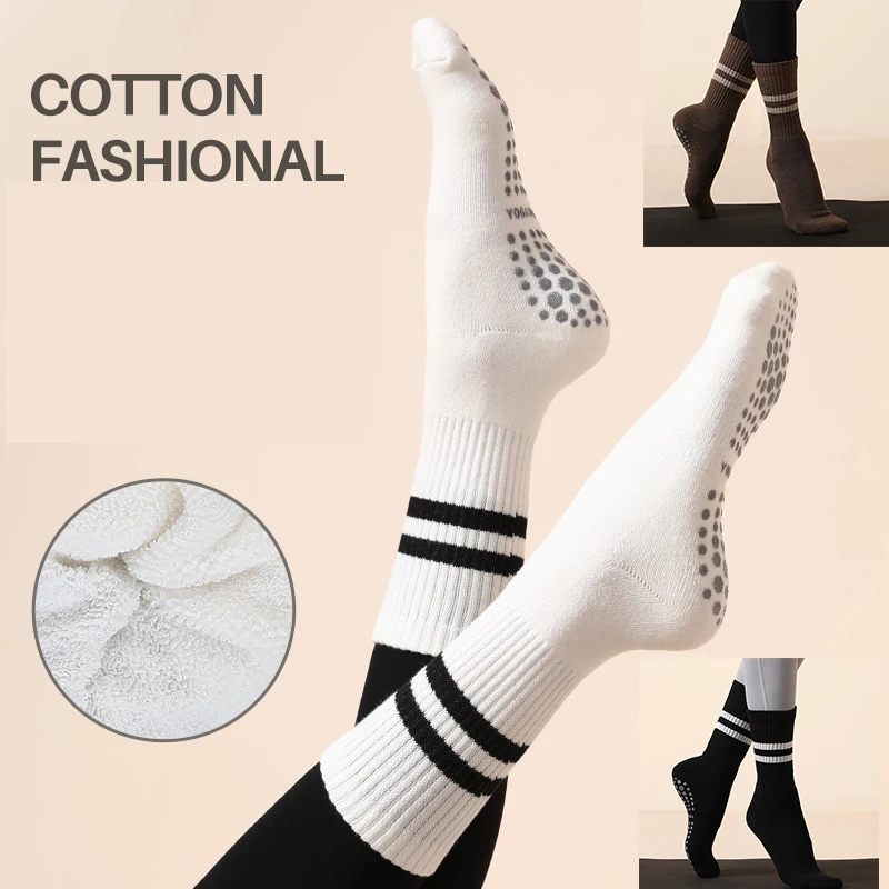 Top Trends: New Women&#039;s Sports Socks, Women&#039;s Stockings, Cotton Women&#039;s Fitness Socks, Non Slip, Quick Drying, Gym Shoppable Styles