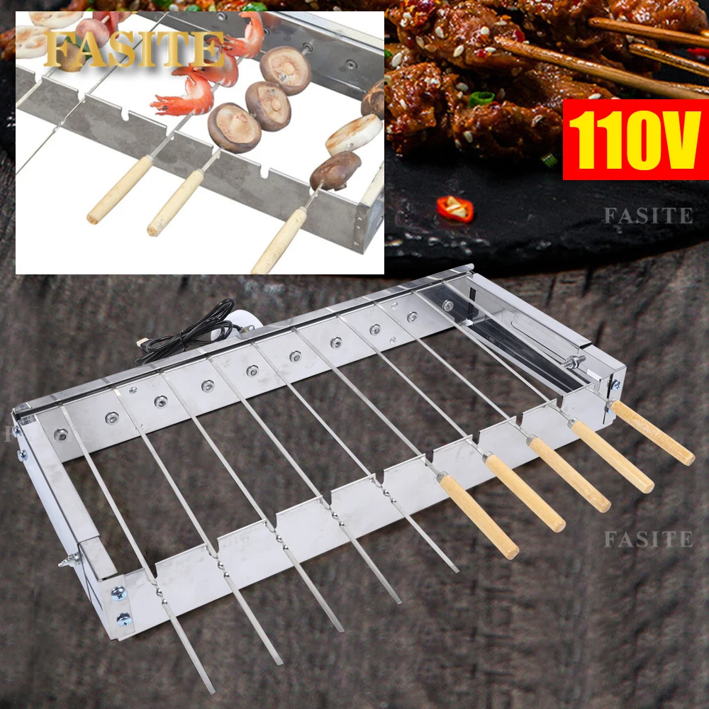 Title 5, Stainless Steel Barbecue Grill Outdoors Electri...