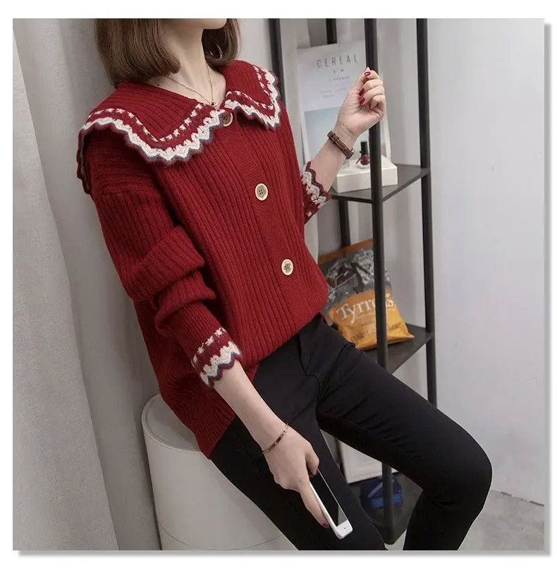 Top Trends: Loose Sweaters Cardigan Sweater Ladies' Coats Autumn And Winter Coats Student Sweatersweater Womensweater Womensweater Womentops Shoppable Styles