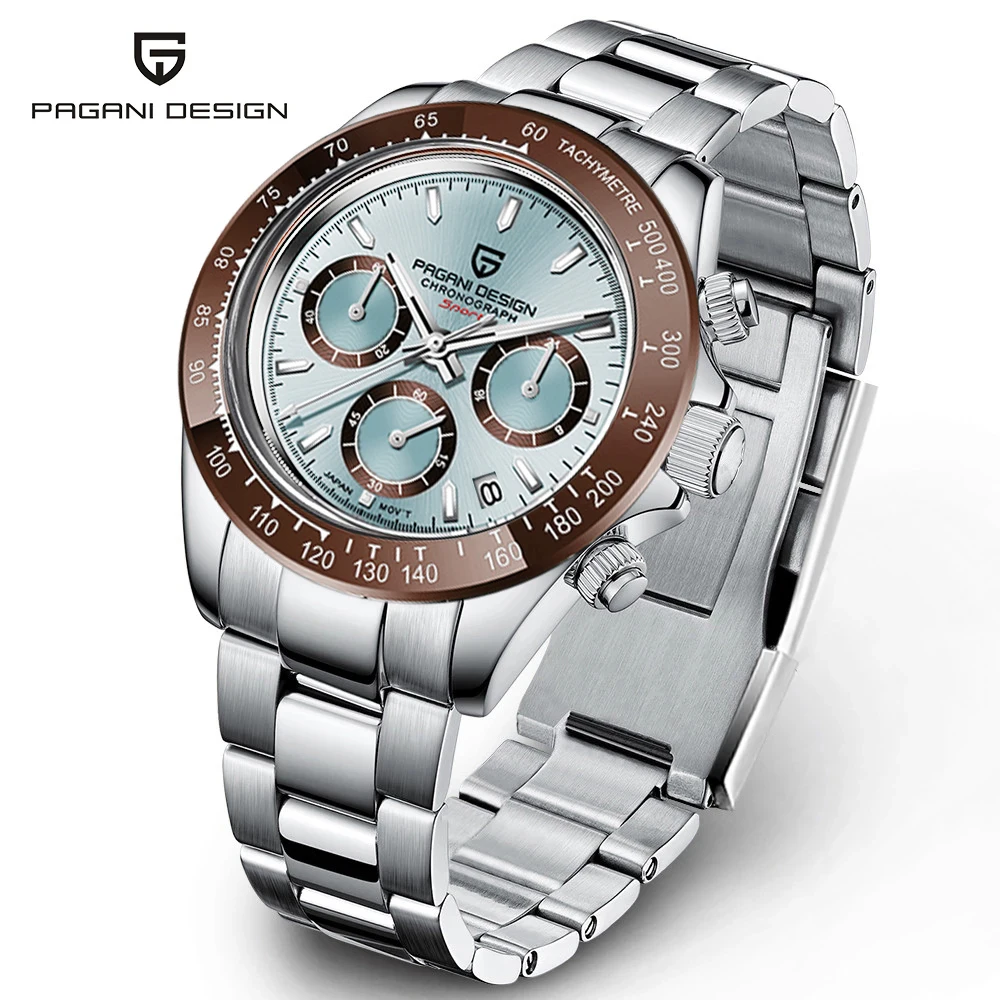 Top Trends: 2023 New PAGANI Design Top Brand Men&#039;s Sports Quartz Watches Sapphire Stainless Steel Waterproof Chronograph Luxury Reloj Hombre Shoppable Styles