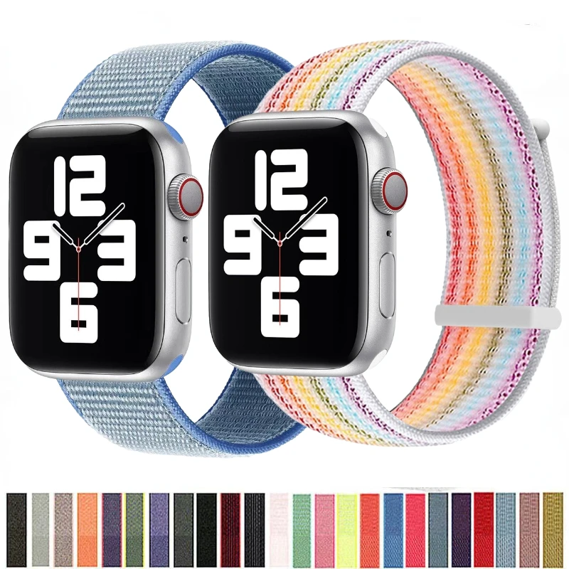 Top Trends: Nylon Loop Strap For Apple Watch Ultra 49mm 8 7 45mm 41mm Bracelet Wristband Correa IWatch 6 5 4 SE 44mm 40mm 3 42mm 38mm Belt Shoppable Styles