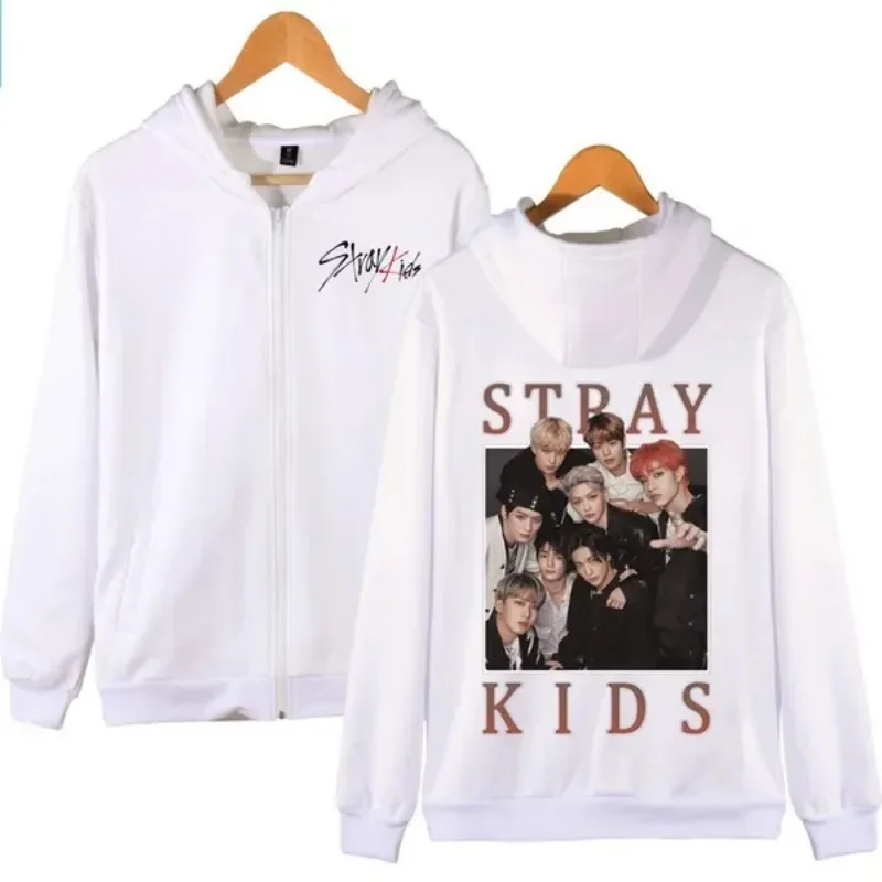 Top Trends: New Korean Cool Wave S-Strayes Kids Zip Hoodie Unisex Autumn Winter Fashion Long Sleeve Pullover Casual Zip Sweater Jacket Tops Shoppable Styles - Image 4