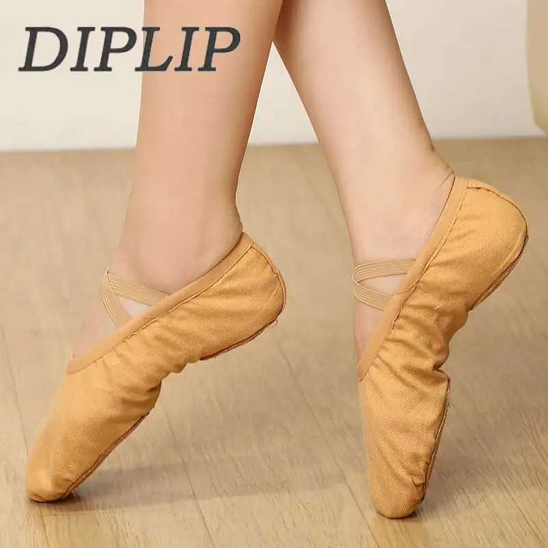 Top Trends: Professional Woman&#039;s Children Cotton Canvas Soft Ballet Shoes Split Sole Gymnastics Yoga Dancing Shoes Practice Shoes For Ballet Shoppable Styles