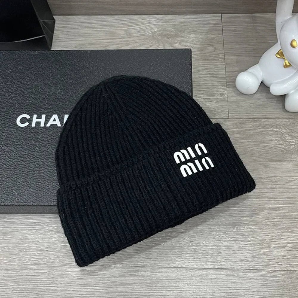 Top Trends: Top New Fashion Luxury Letter Beanies Men Women Warm Winter Brand Designer Outdoor Soft Hat Unisex Party Vintage Hip Hop Caps Shoppable Styles