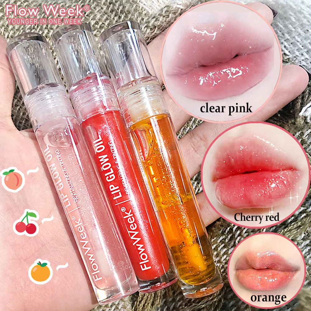 Top Trends: FlowWeek Instant Volumising Lip Plumper Oil Reduce Lip Fine Line Anti-Cracking Lip Oil Long Lasting Mirror Glass Lip Gloss 6ml Shoppable Styles