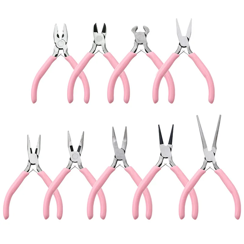 Top Trends: 1PCS Mini Pliers Diagonal Pliers Round Bent Needle Nose Cutter Handcraft Beading Insulated Plier For Jewelry Making Hand Tool Shoppable Styles - Image 3