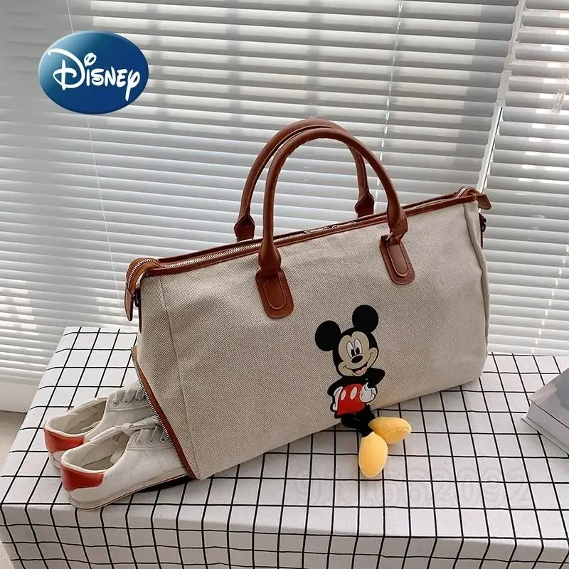 Top Trends: Disney Mickey's New Women's Travel Bag Fashion Large-capacity Travel Luggage Bag Boarding Bag Luxury Brand Portable Fitness Bag Shoppable Styles