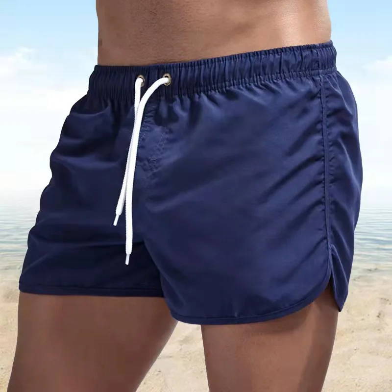 Top Trends: Summer Men's Swimwear Bear Printed Shorts Brand Beachwear Sexy Swim Trunks Men Swimsuit Low Waist Breathable Beach Surfing Shoppable Styles