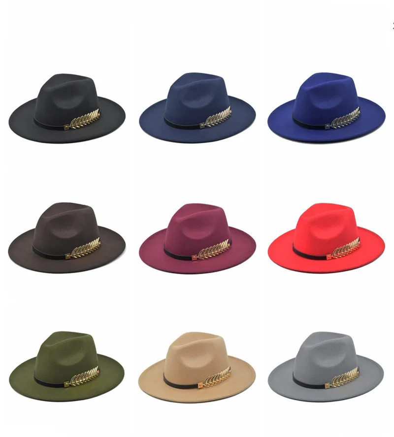 Top Trends: 2020 High Quality Vintage Classic Felt Jazz Fedora Hat Big Brimmed Hat Cloche Cowboy Panama For Women Men Bowler Hat Fedoras Shoppable Styles