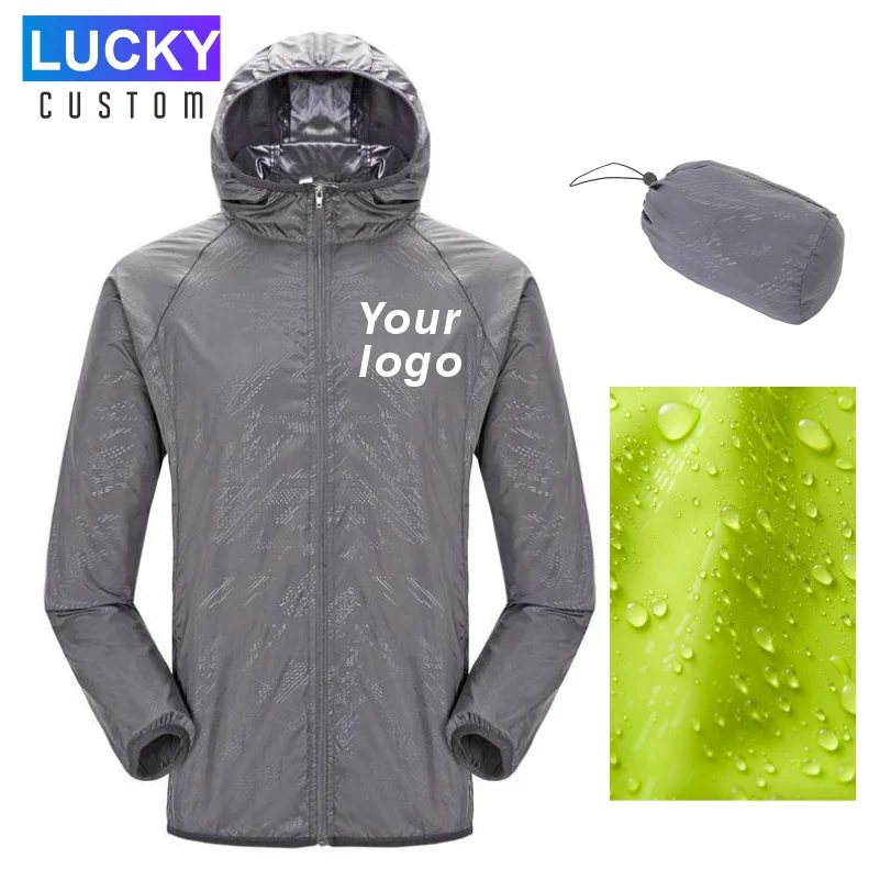 Top Trends: Men&#039;s Outdoor Custom Jacket Waterproof Hooded Windbreaker DIY Photo Jacket Men&#039;s 2022 Summer New Casual Logo Jacket Tactical Men Shoppable Styles