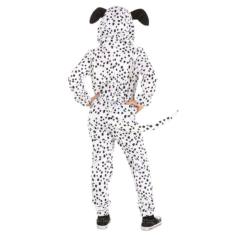 Top Trends: Umorden 3-10Y Kids Child Dalmatians Dog Costume Jumpsuit Hoodie For Boys Girls Animal Themed Party Fancy Dress With Necklace Shoppable Styles - Image 2