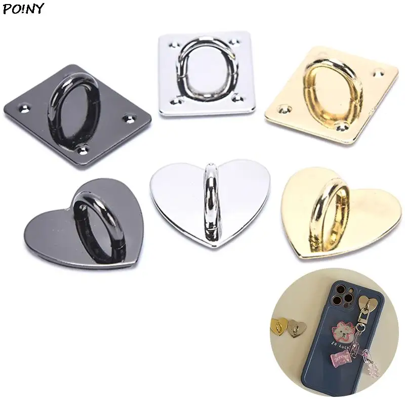 Top Trends: 10pcs 25mm Non-detachable Metal Heart O&D Ring Side Clip Buckle Hardware Hook Accessories DIY Arch Bridge Pendant Hanger Shoppable Styles