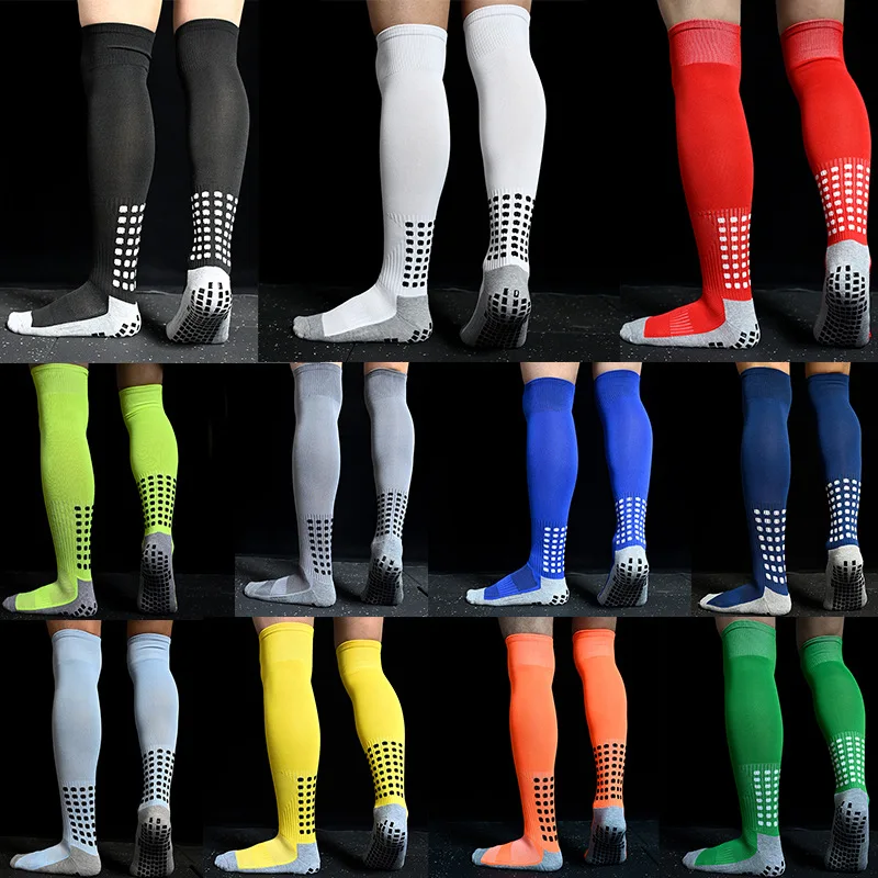 Top Trends: New Long Football Socks Silicone Suction Cup Grip Anti Slip Soccer Socks Sports Men Women Baseball Rugby Socks Shoppable Styles