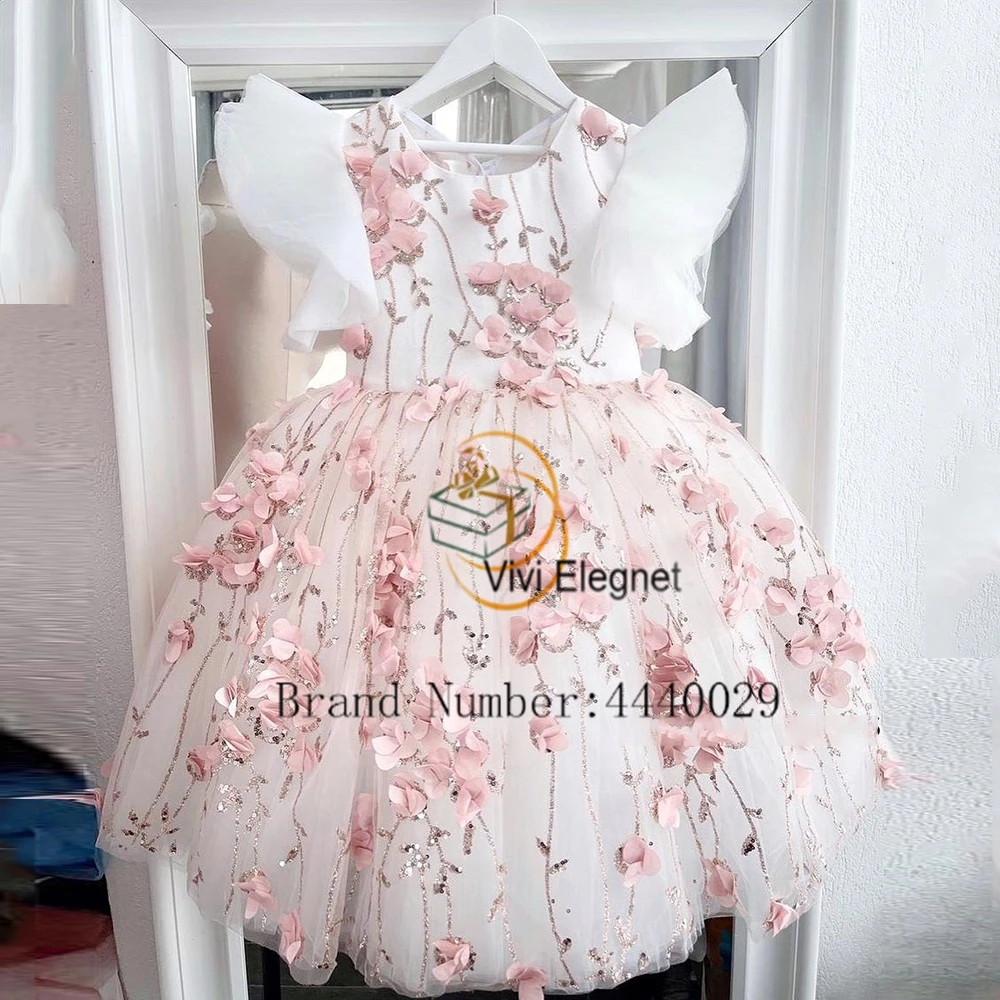 Top Trends: Scoop A Line Sleeveless Flower Girls Dresses With Beading 2023 Sequined Real Picure Zipper Back Christmas Gowns فلور فتاة اللباس Shoppable Styles