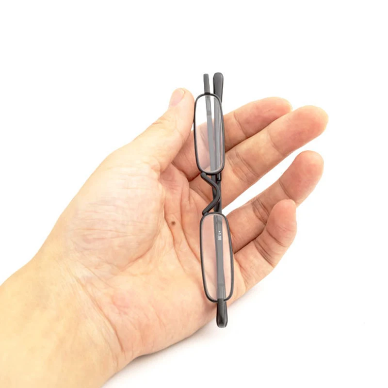 Top Trends: Mini Folding Reading Glasses Pen Clip Case Presbyopic Glasses Golden Magnifier Eyewear Small Reading Glasses Foldable Portable Shoppable Styles - Image 5