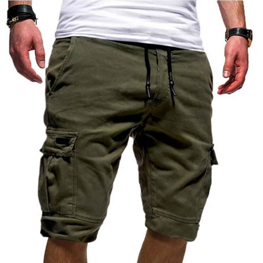 Top Trends: 2023 Summer Men's Shorts Fashion Solid Cargo Shorts Men's Clothing Lace Up Casual Pants Multiple Pockets Workwear Shoppable Styles