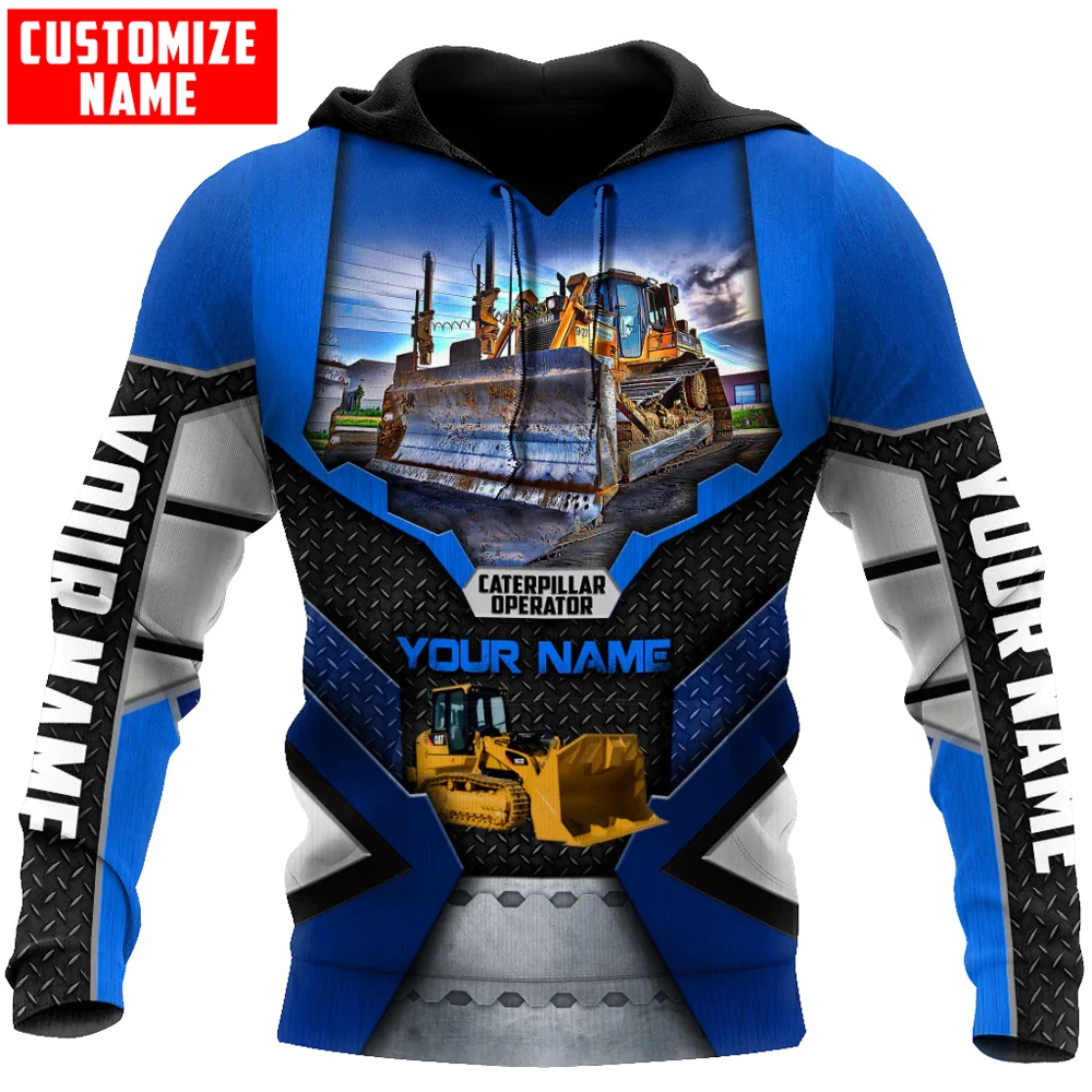 Top Trends: Personalized Printed Caterpillar Operator 3D All Over Printed Men Hoodie Unisex Sweatshirt Streetwear Casual Zip Hoodies DK514 Shoppable Styles