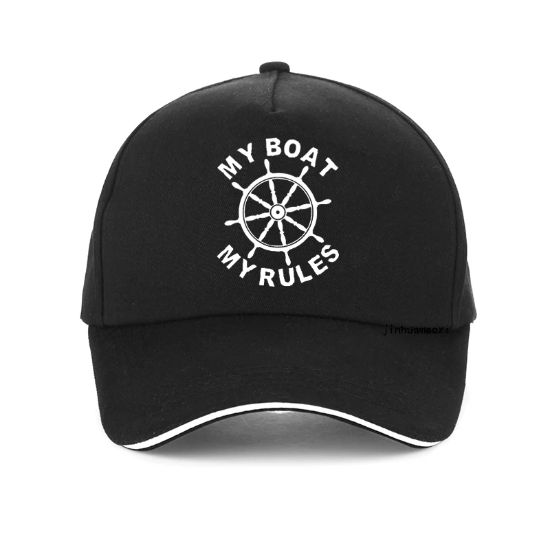 Top Trends: Funny My Boat My Rules Men Baseball Cap Fashion New Unisex Captain Skipper Boating Yacht Gift Sunhat Summer Snapback Hats Shoppable Styles