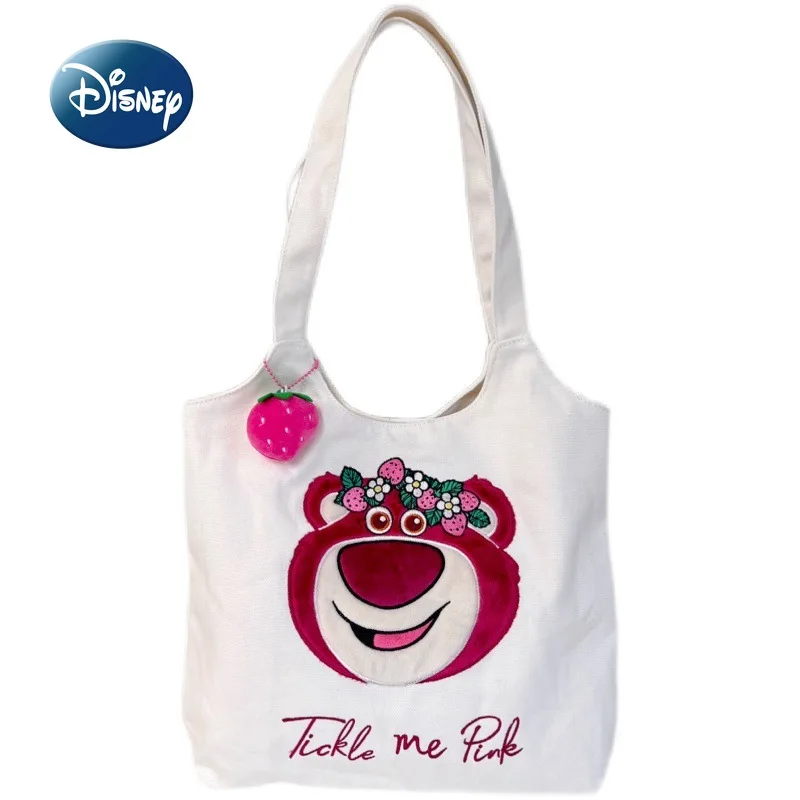 Top Trends: Disney Strawberry Bear New Women&#039;s Handbag Luxury Brand Original Women&#039;s Bag Cartoon Shoulder Bag Large Capacity High Quality Shoppable Styles