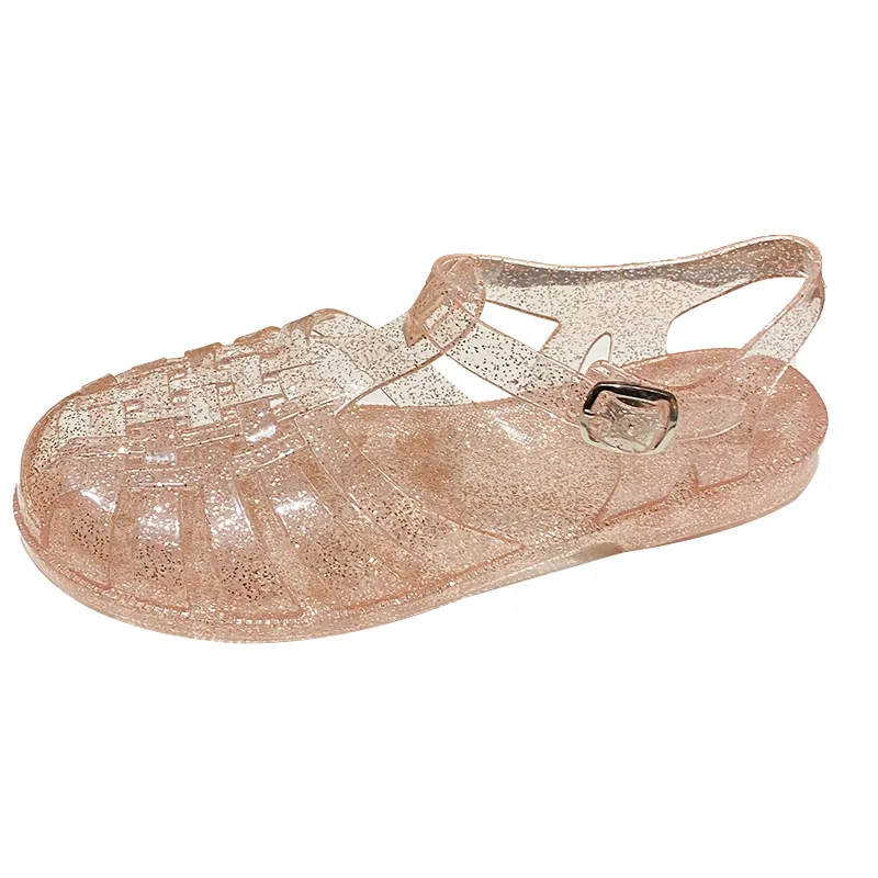 Top Trends: Plastic Sandals Women Summer Shoes Promotion Ladies Casual Flat Hollow Jelly Sandal Beach Shoes Sandalias De Mujer Shoppable Styles