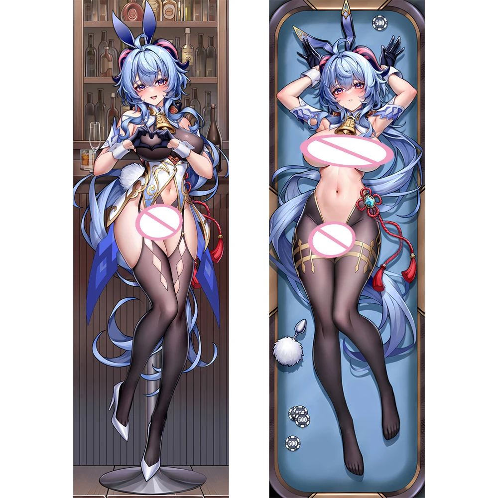 Top Trends: Ganyu Dakimakura Anime Otaku Waifu Decor Genshin Impact Hugging Body Pillow Case Cushion Pillows Cover Bedding Pillows Decor Shoppable Styles