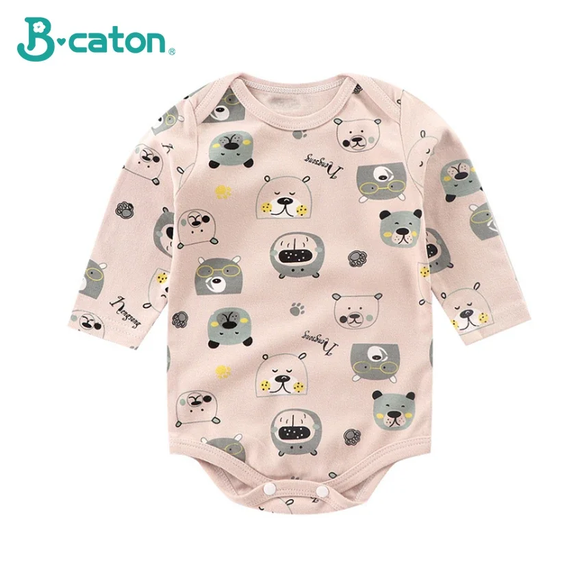 Top Trends: Cotton Newborn Baby Romper Girls Boys Cute Cartoon Animal Stripe Cloth For Kids Long Sleeve Autumn Rompers Jumpsuit Outfits Shoppable Styles - Image 3