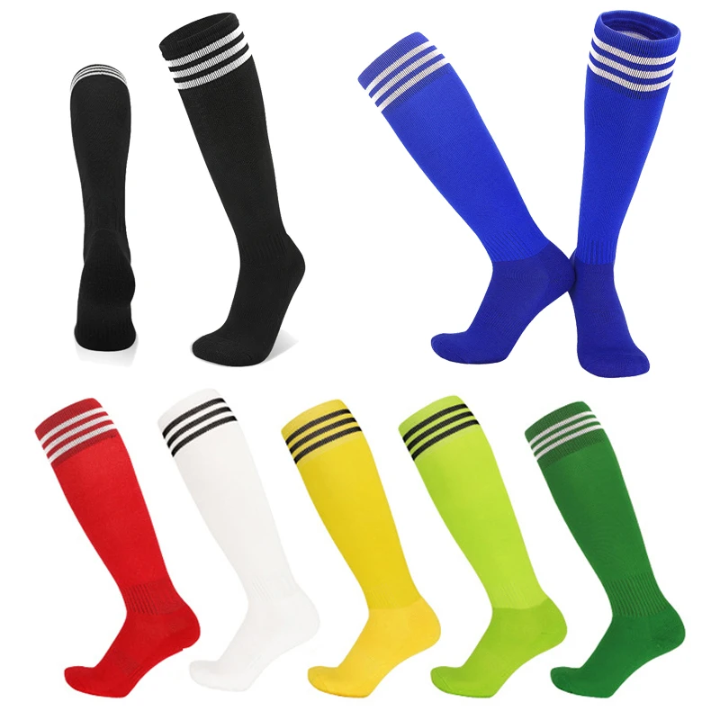 Top Trends: Unisex Sports Soccer Socks Adults Breathable 3 Stripes Football Knee High Training Running Long Stocking Towel Bottom Sock Shoppable Styles