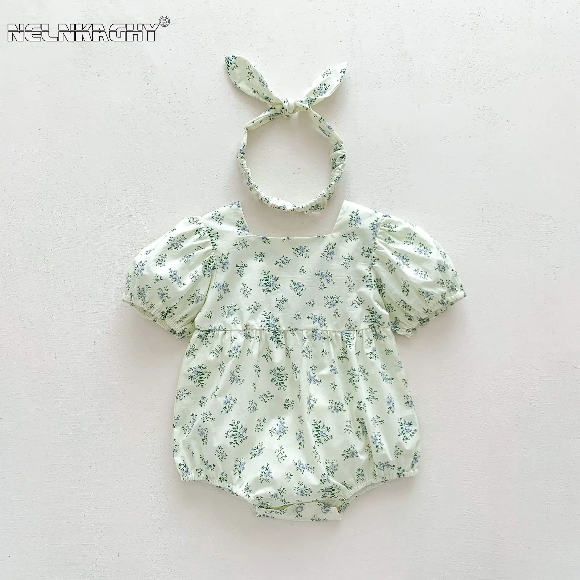 Top Trends: 2023 New In Summer Newborn Infant Girls Short Sleeve Floral Cotton Outdoor Clothing Kids Baby Jumpsuits Bodysuits Gift Headbands Shoppable Styles