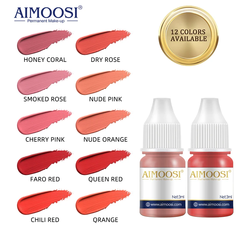 Top Trends: AIMOOSI 3ml Nude Color Tattoo Microblading Paint Ink Pigment For Semi Permanent Makeup Eyebrows Lips Tint Consumables Shoppable Styles