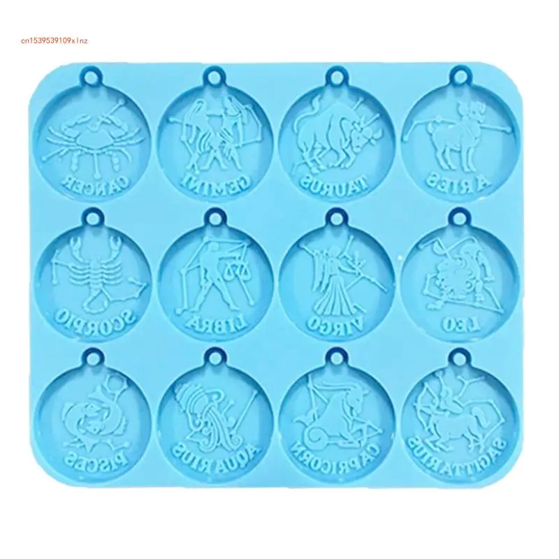 Top Trends: Twelve Constellations Silicone Mold Diy Earrings Pendant Tag Keychain Making Shoppable Styles