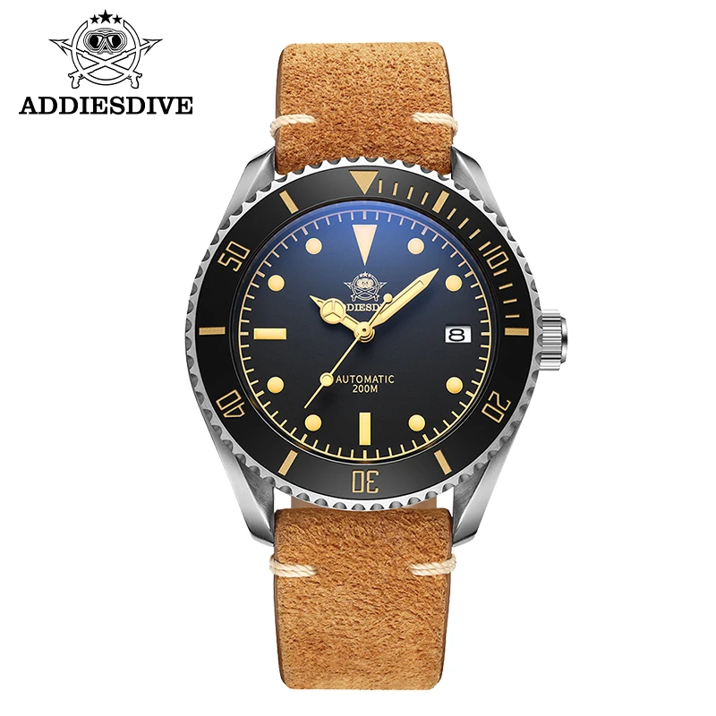 Top Trends: ADDIESDIVE Men&#039;s Automatic Watches AD2101 Luxury 20bar Diving 316L Stainless Steel Watch Men Sapphire Luminous Diver Wristwhach Shoppable Styles