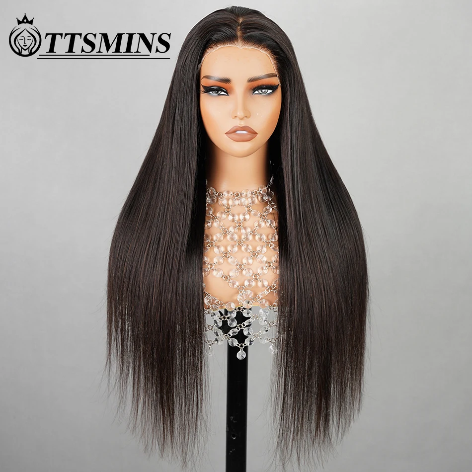 Top Trends: Long 32 34 Inch Glueless Wigs Human Hair Pre Plucked Pre Cut 13x4 Straight Lace Front Wigs Natural Black 180 Density Wear And Go Shoppable Styles