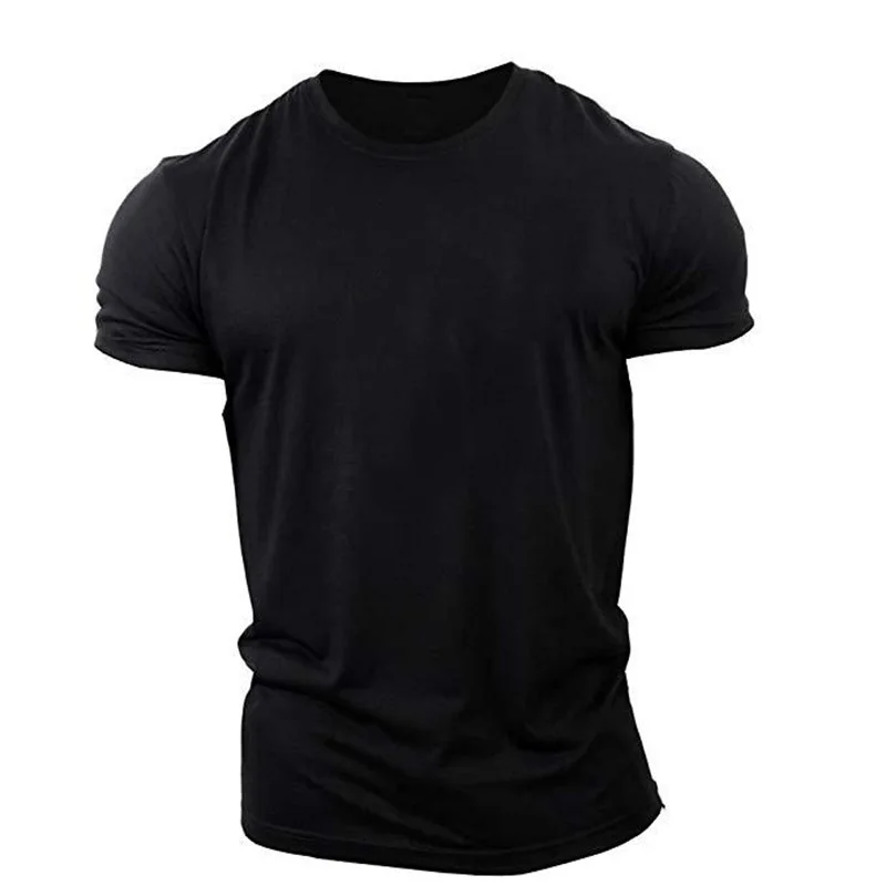 Top Trends: Men's Army Green T-Shirts Short Sleeve Summer Loose Casual Sports Gym Tops Round-Neck Solid Color Big Size Male Tee 6XL Top Shoppable Styles - Image 3