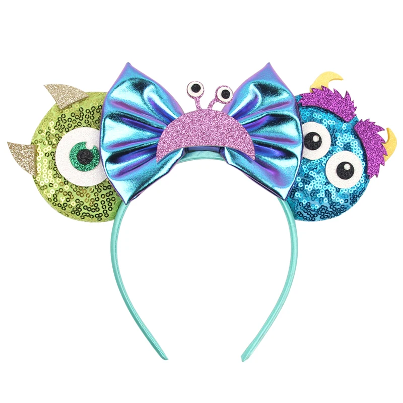 Top Trends: NEW Sullivan Disney Ears Headband Monster Inc Minnie Mouse Hairband Women Cartoon Character Cosplay Hair Accessories Kids Party Shoppable Styles