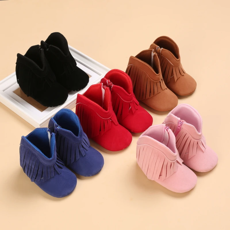 Top Trends: Tassel Footwear Shoes Sneakers Toddler Footwear Boots Newborns Prewalkers For Unisex Baby Boys Girls Winter Keep Warm Moccasins Shoppable Styles