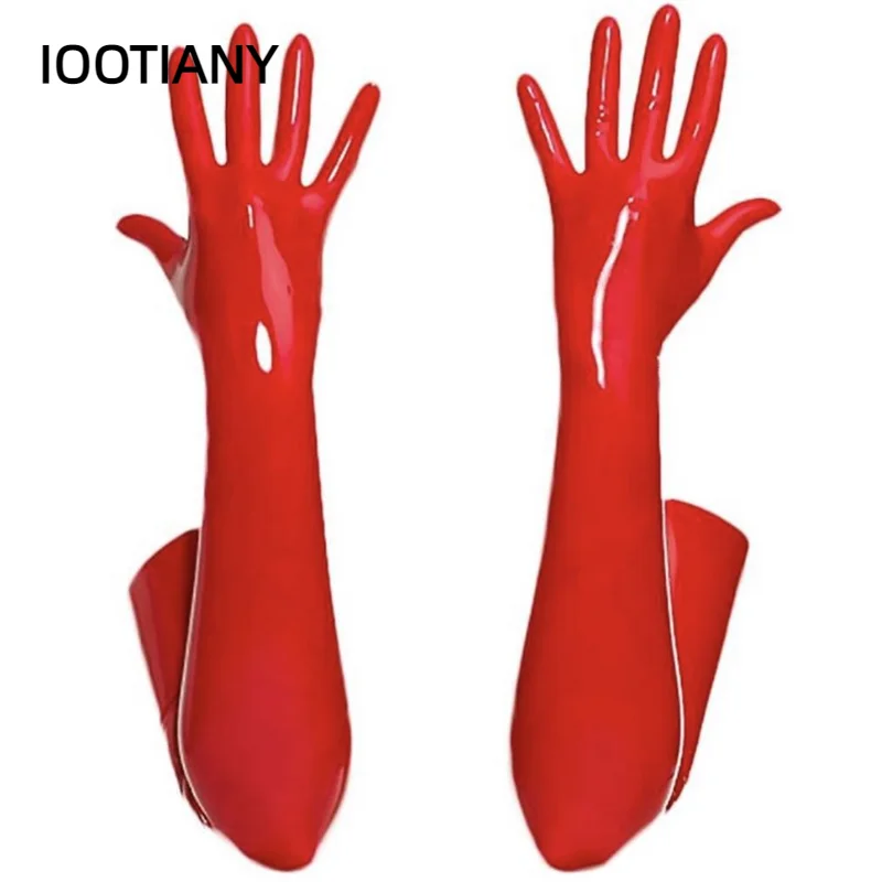 Top Trends: Sexy Wetlook Punk Rock Hip Hop Jazz Disco Dance Gloves Leather Skinny Long Glove Shiny Metallic Mittens Cosplay Accessory Shoppable Styles