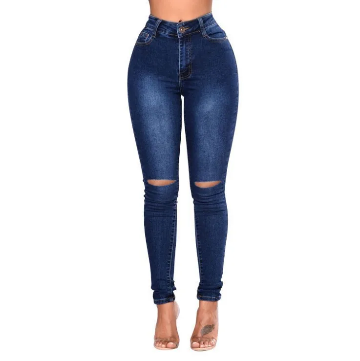 Top Trends: 2023 New Vintage Women Jeans Slim Fit High Waist Denim Pencil Pants Bootcut Summer Pull-on Skinny Jeans Blu Fashion Holee Shoppable Styles