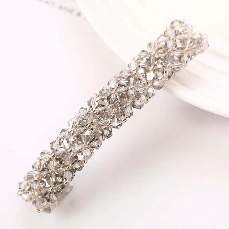 Top Trends: Fashion Luxury Crystal Pearl Hair Clips Elegant Ladies Rhinestone Hair Clips Headdress Hair Accessories Shoppable Styles - Image 5