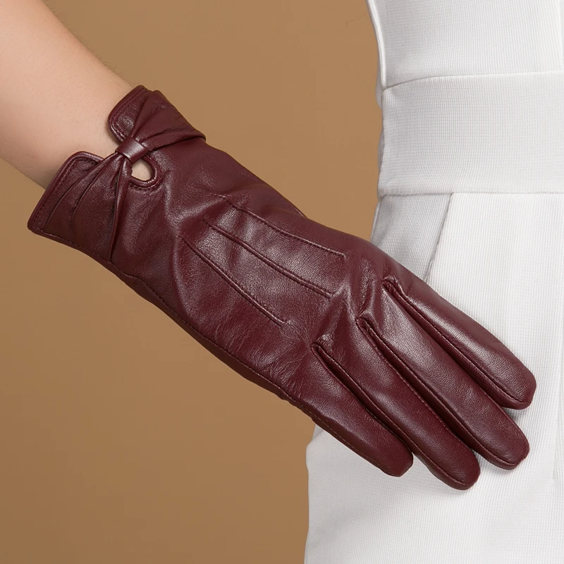 Top Trends: GOURS Fall And Winter Real Leather Gloves Women Black Genuine Goatskin Gloves Thin Linied Fashion Soft Warm Mittens New GSL045 Shoppable Styles