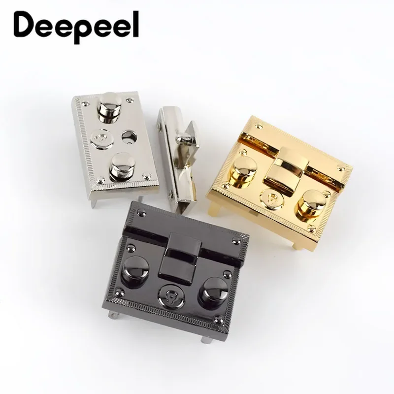 Top Trends: 2 / 5Pcs Deepeel 40X45mm Metal Snap Lock Handbag Clasps Closure Buckle DIY Purse Twist Turn Locks Bags Replacement Accessories Shoppable Styles