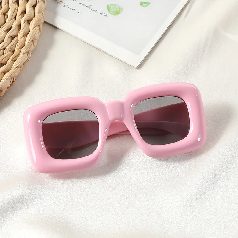 Top Trends: 3-12 Years New Square Sunglasses For Boys Girls Y2K Retro Design Shades Candy Color Goggle Sun Glasses Kids Children Eyewear Shoppable Styles - Image 4