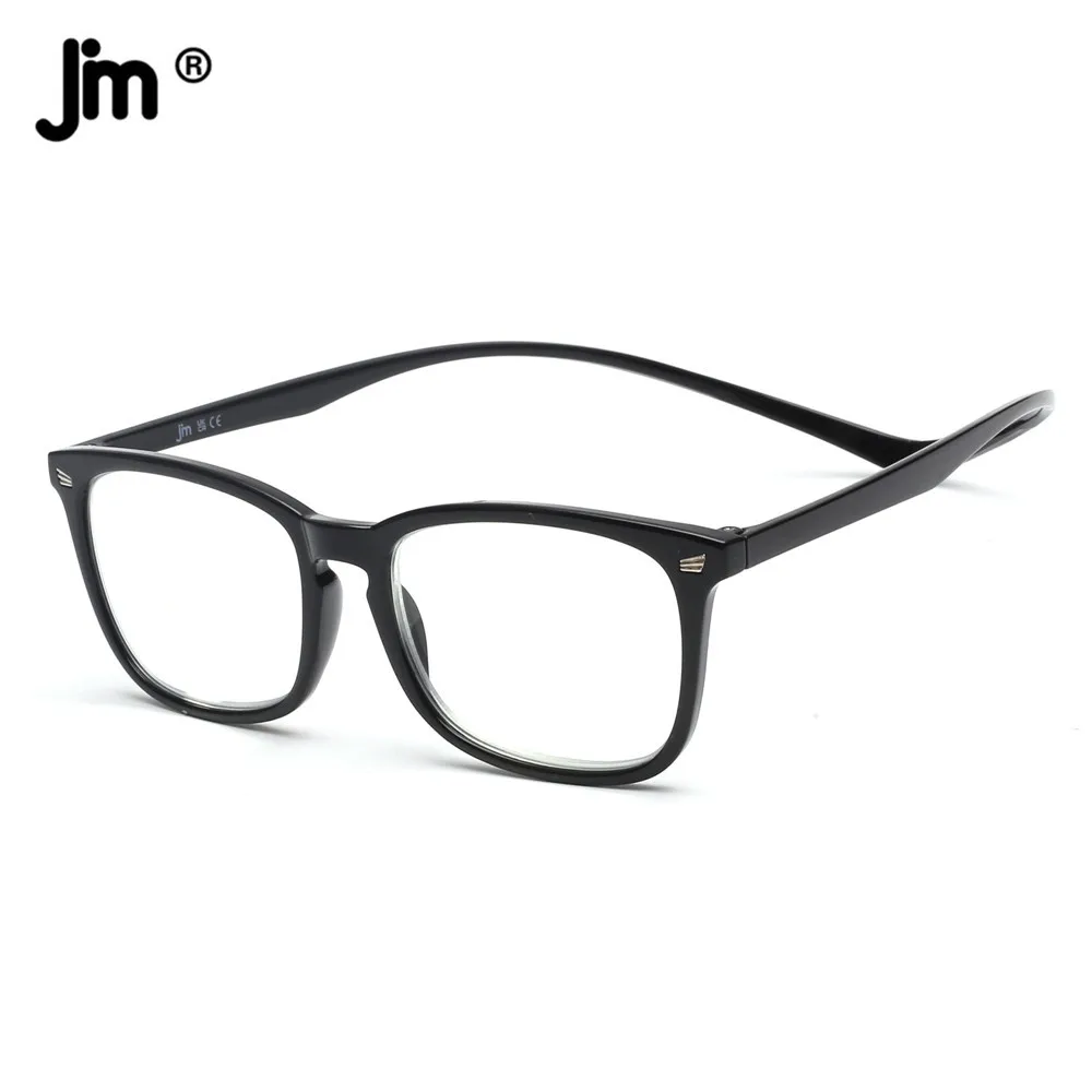 Top Trends: JM Magnet Anti Blue Light Reading Glasses Men Women Square Diopter Magnifier Presbyopic Glasses + 1 To + 4 Shoppable Styles