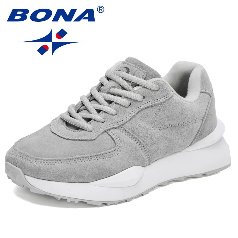 Top Trends: BONA 2022 New Designers Breathable Suede Running Shoes Women Sports Shoes Casual Walking Sneakers Ladies Feminino Zapatos Mujer Shoppable Styles