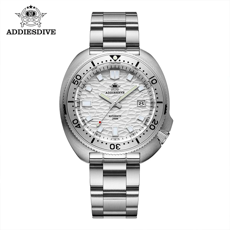 Top Trends: ADDIESDIVE Automatic Mechanical Watch Man Silver Premium Business Casual Waterproof Watch NH35A 316L Stainless Steel Men's Watch Shoppable Styles