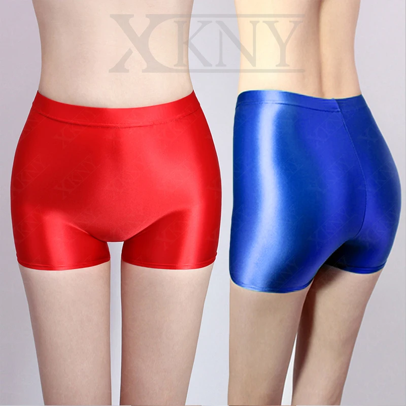 Top Trends: XCKNY Satin Smooth Opaque Shorts Sexy Silk Slim Tight High Waist Shorts Sports Leisure Yoga Leggings Glossy Shorts Shoppable Styles